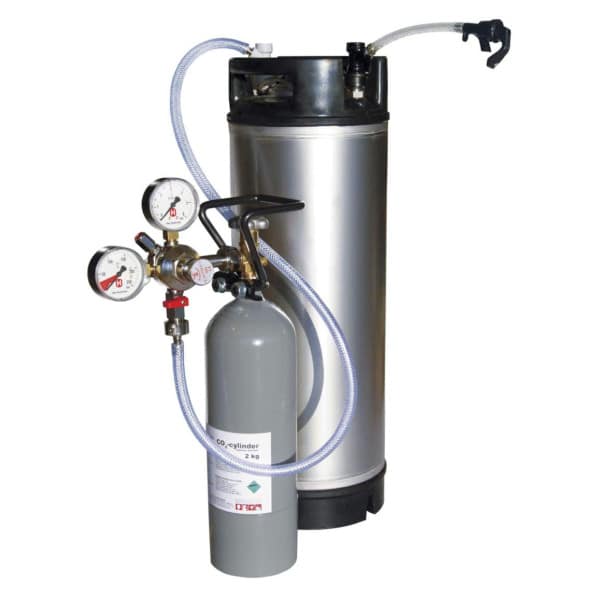 Drukvat-set compleet met nieuwe soda keg